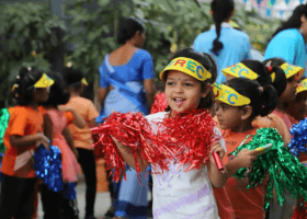 A CHIREC student engaging enthusiastically in an activity.