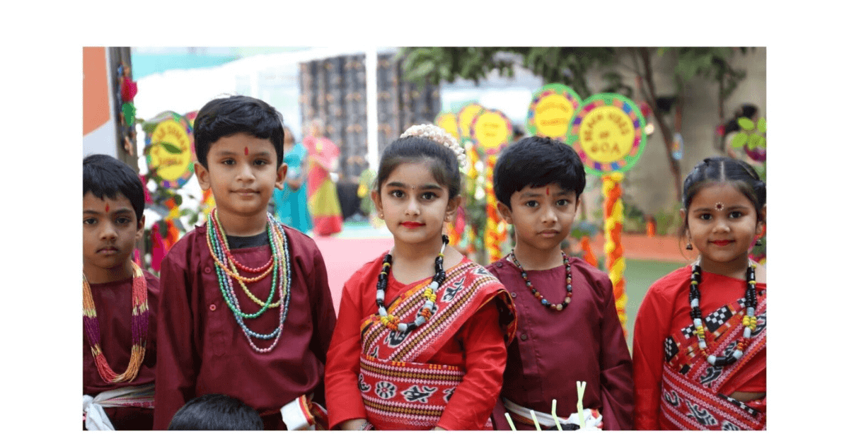 Nurturing Citizens of India and the World CHIREC Students in an event