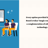 A teacher conducting class through Digital Interactive board