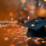 Graduation cap with text: Is IBDP curriculum the best